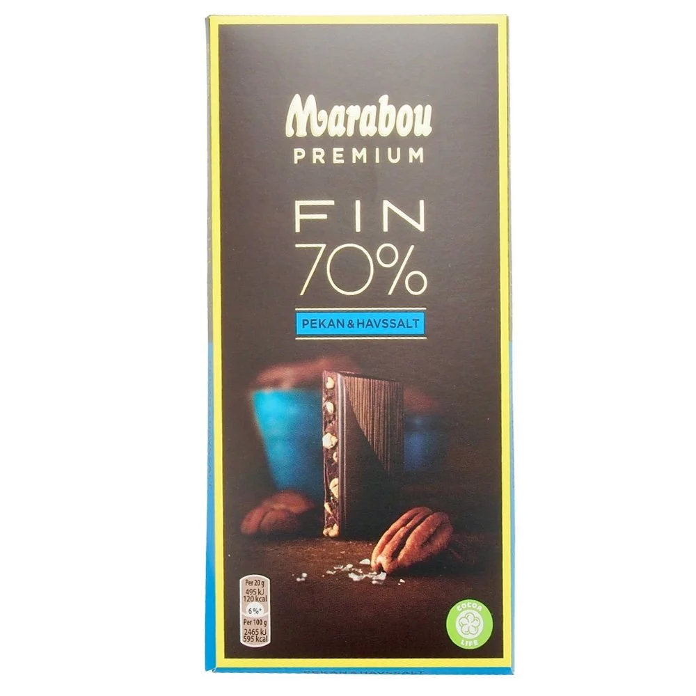 Marabou Premium FIN 70 % Pekan & Havssalt (100g) 1