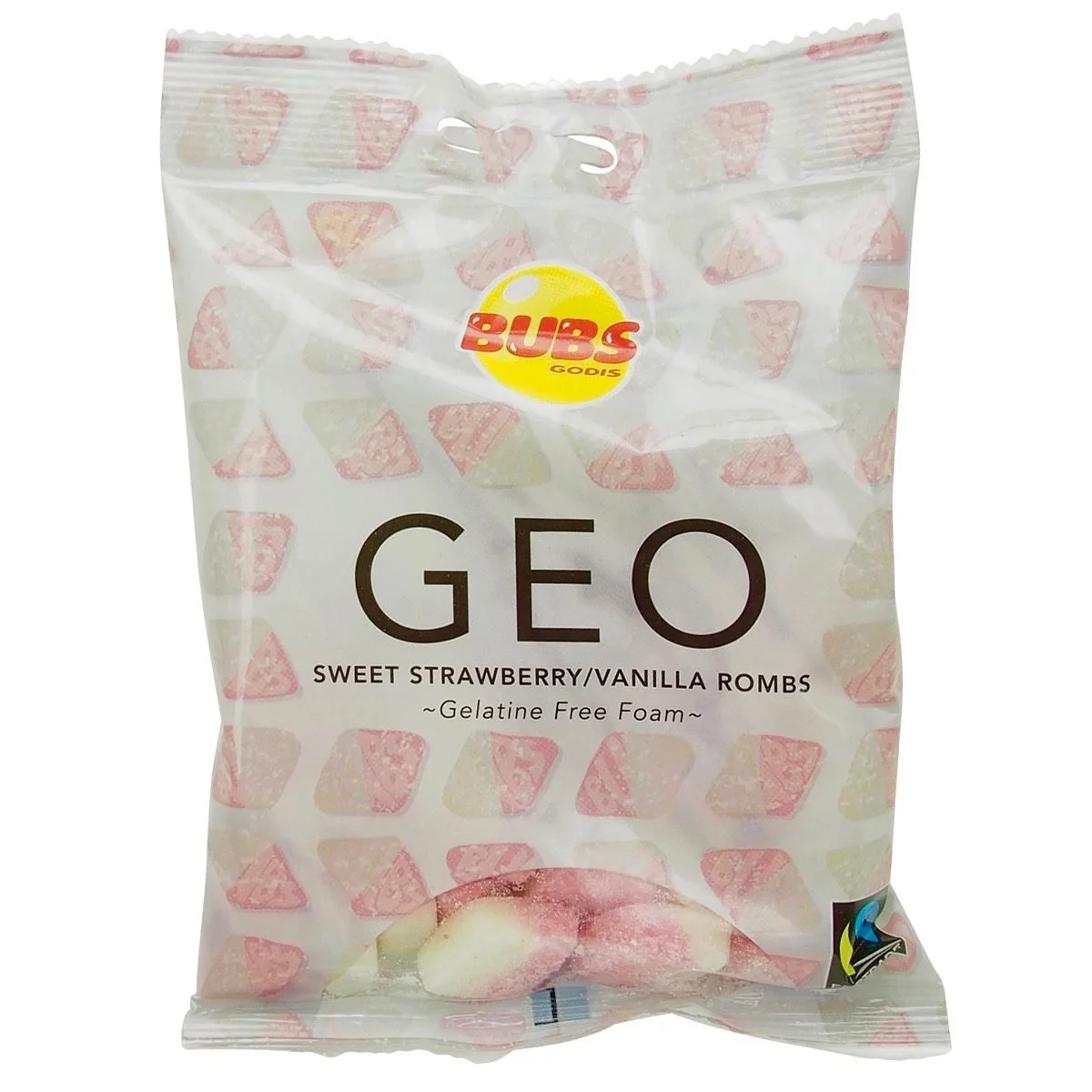BUBS GEO Sweet Strawberry/Vanilla Rombs (90g) 1