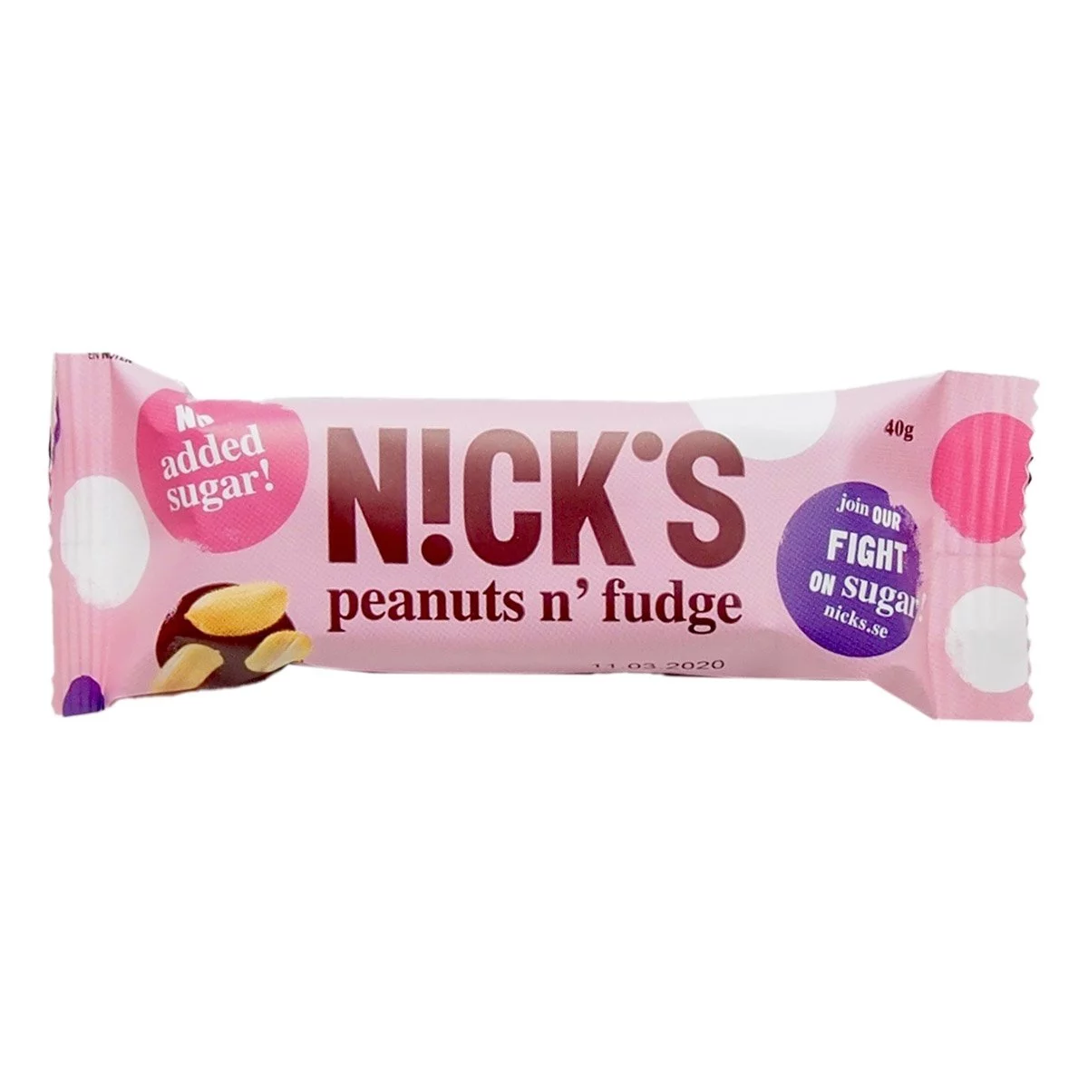 NICK'S peanuts n' fudge (40g) 1