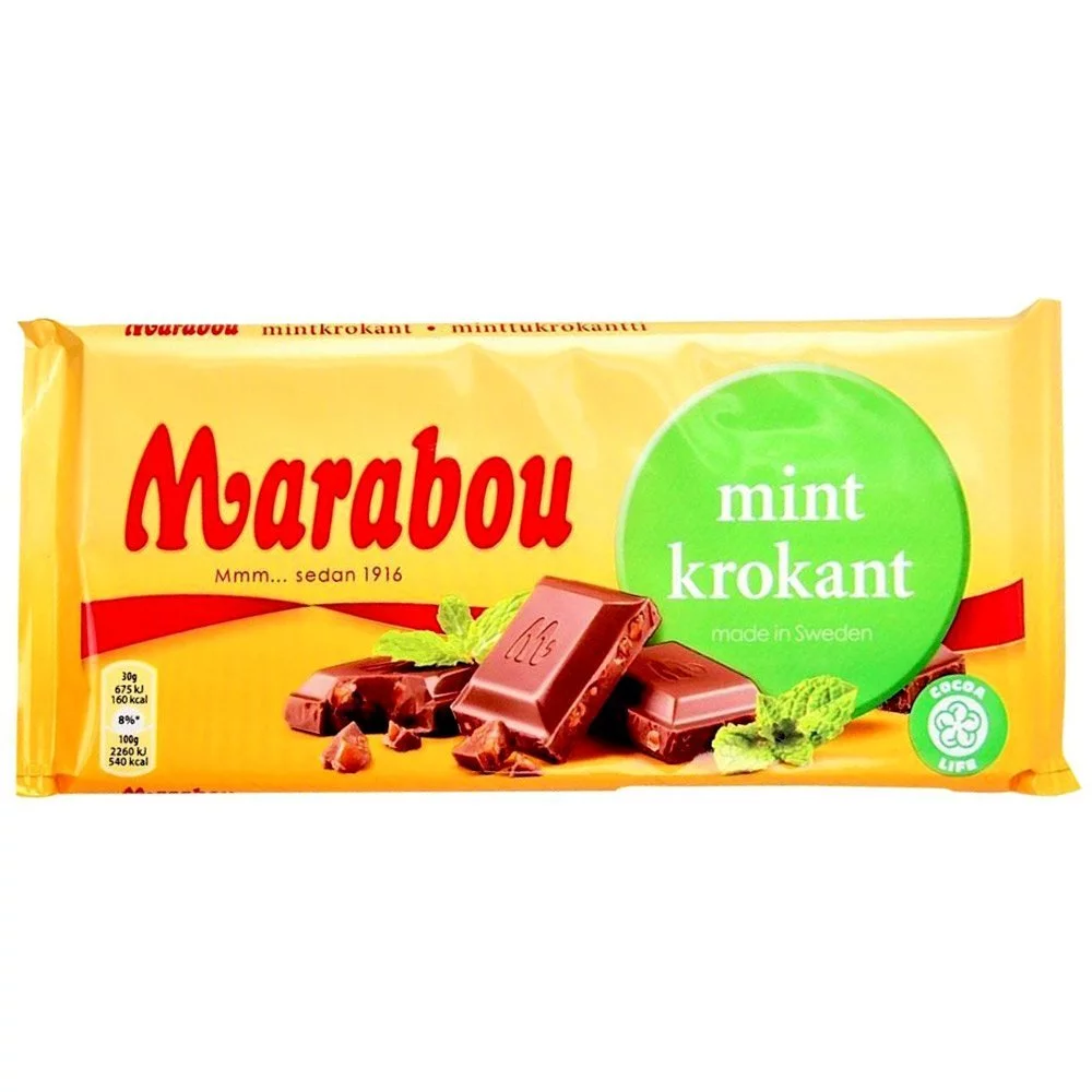Marabou mintkrokant (200g) 1