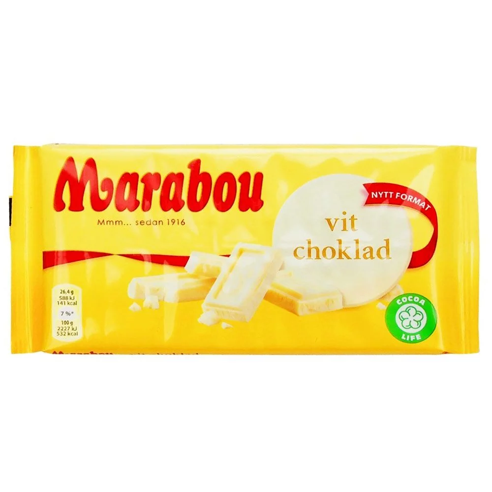 Marabou vit choklad (185g) 1