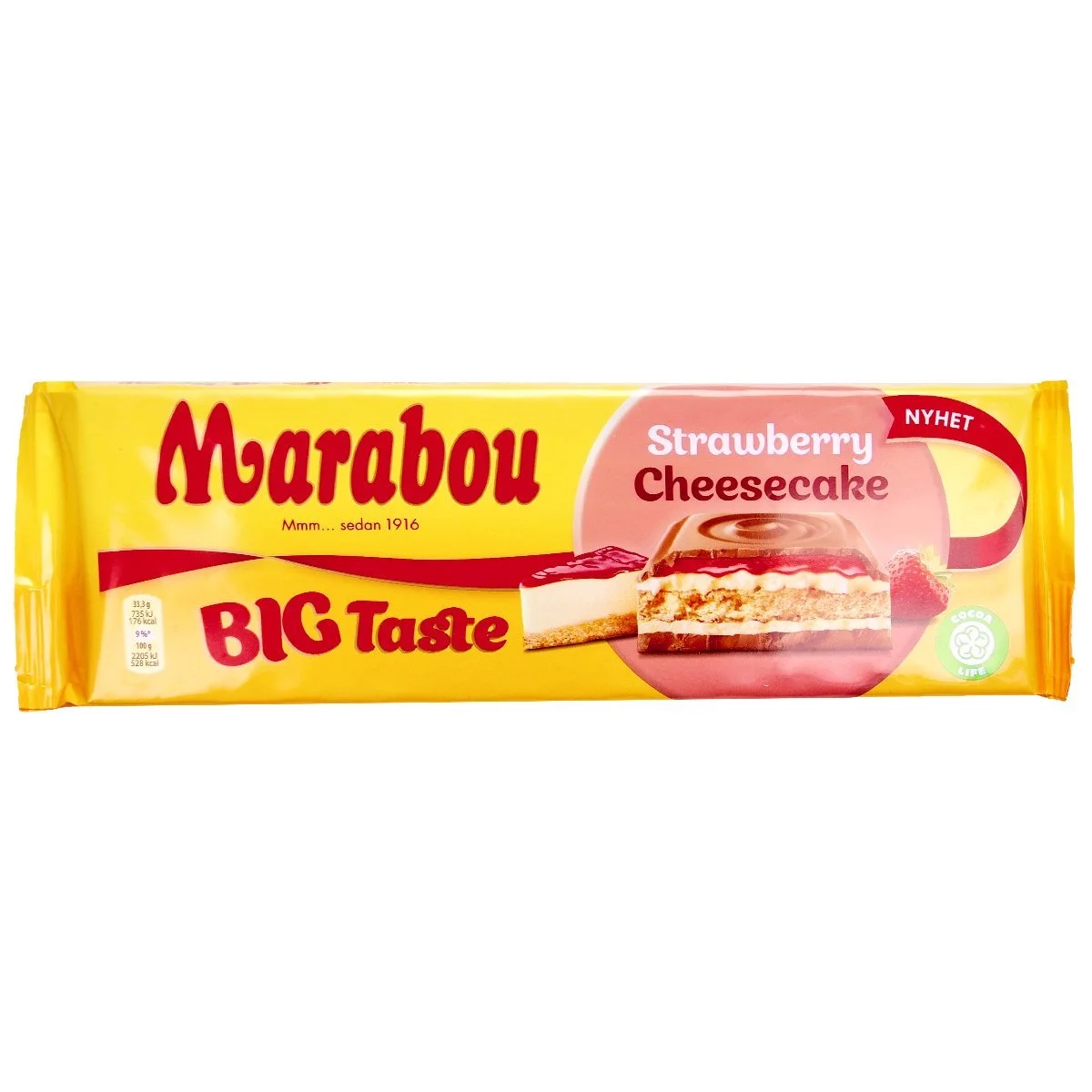 Marabou Big Taste Strawberry Cheesecake (300g) 1