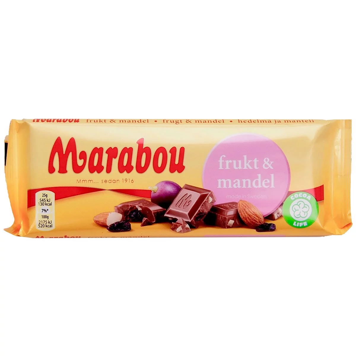 Marabou frukt & mandel (100g) 1