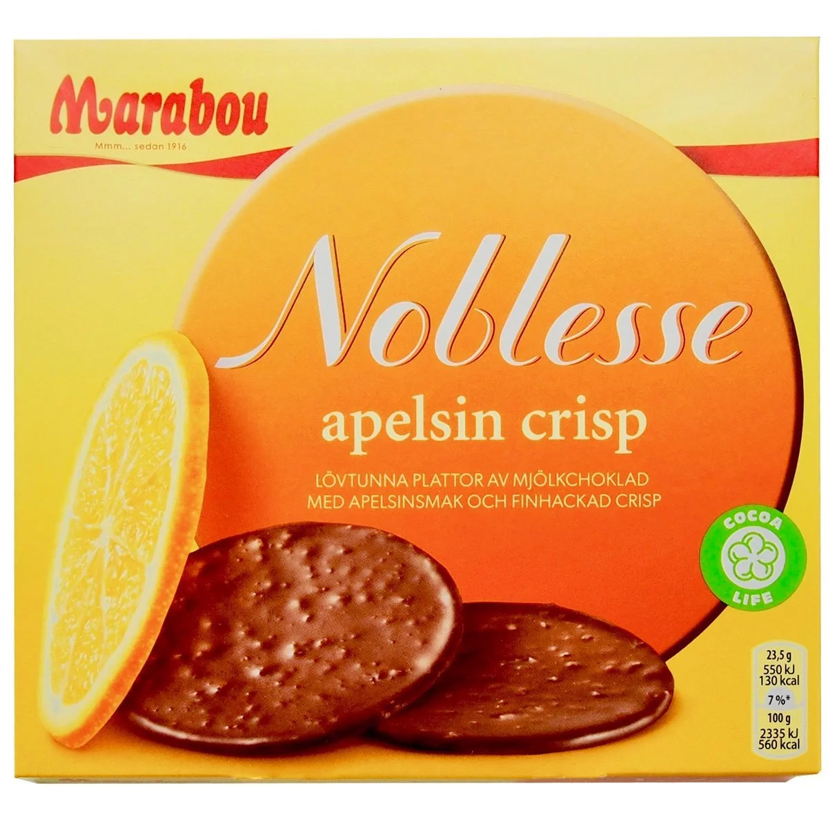 Marabou Noblesse apelsin crisp (150g) 1
