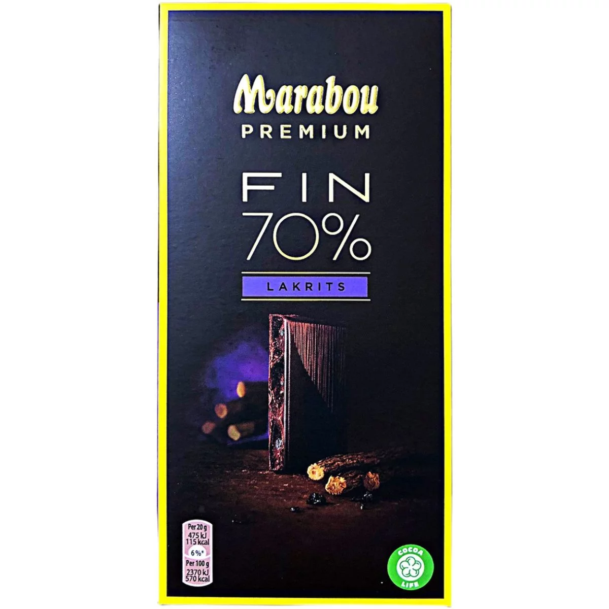 Marabou Premium FIN 70 % Lakrits (100g) 1