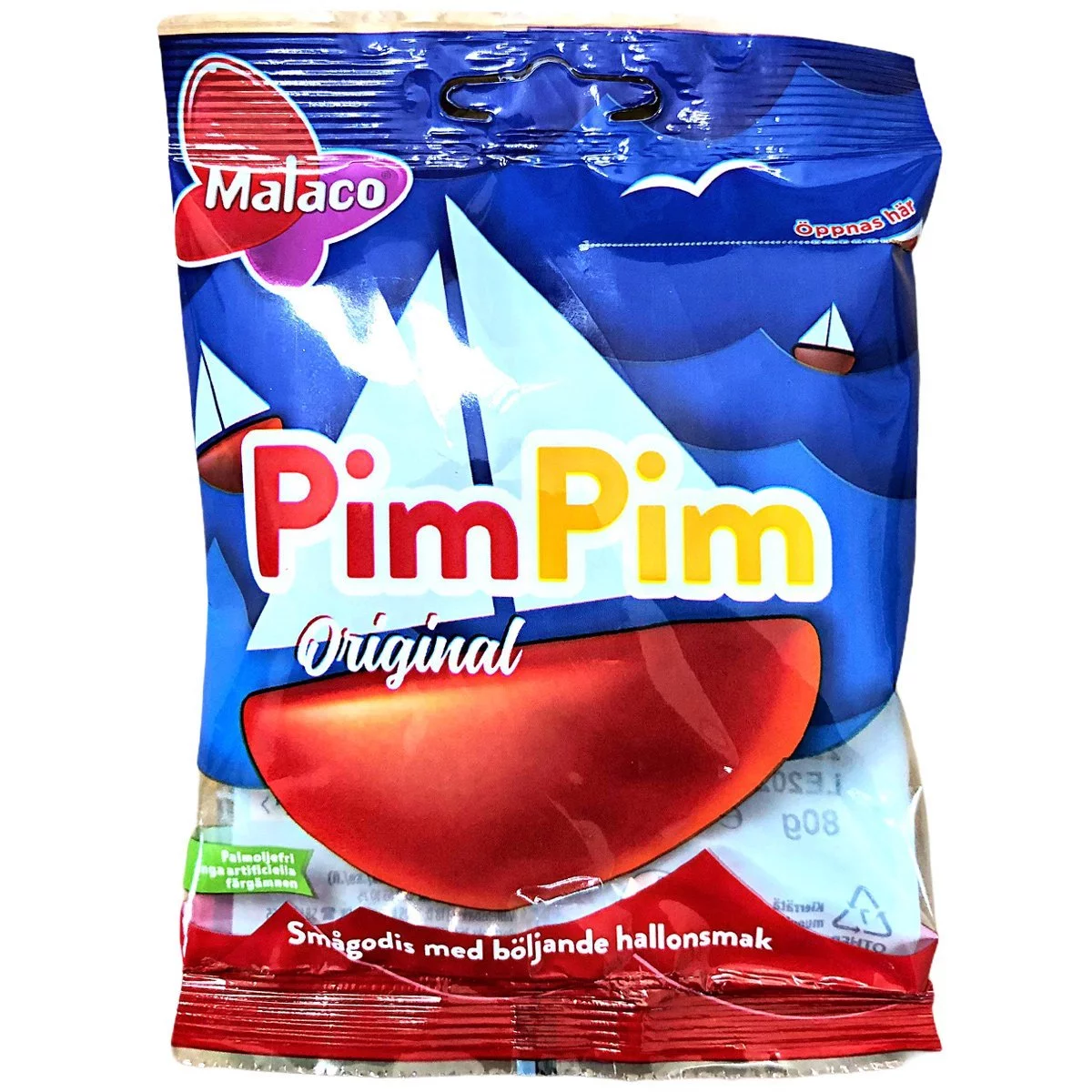 Malaco Pim Pim - Original Himbeer-Geschmack (80g) 1