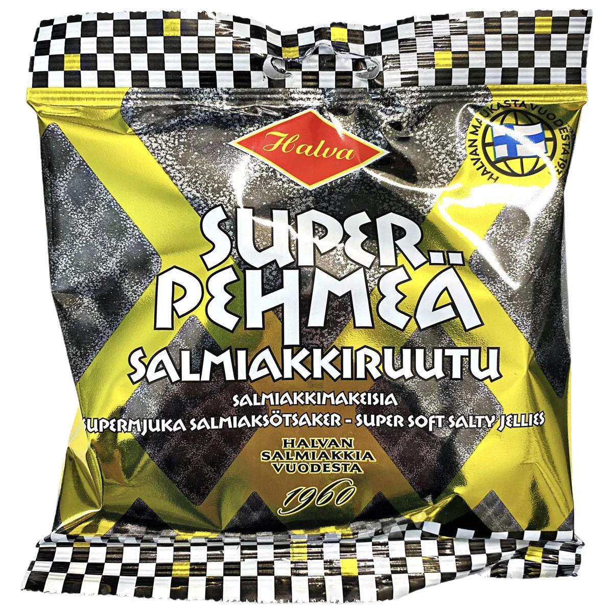 Halva Super Soft Salmiakki Ruutu - Pehmeä Salmiakkiruutu (100g) 1