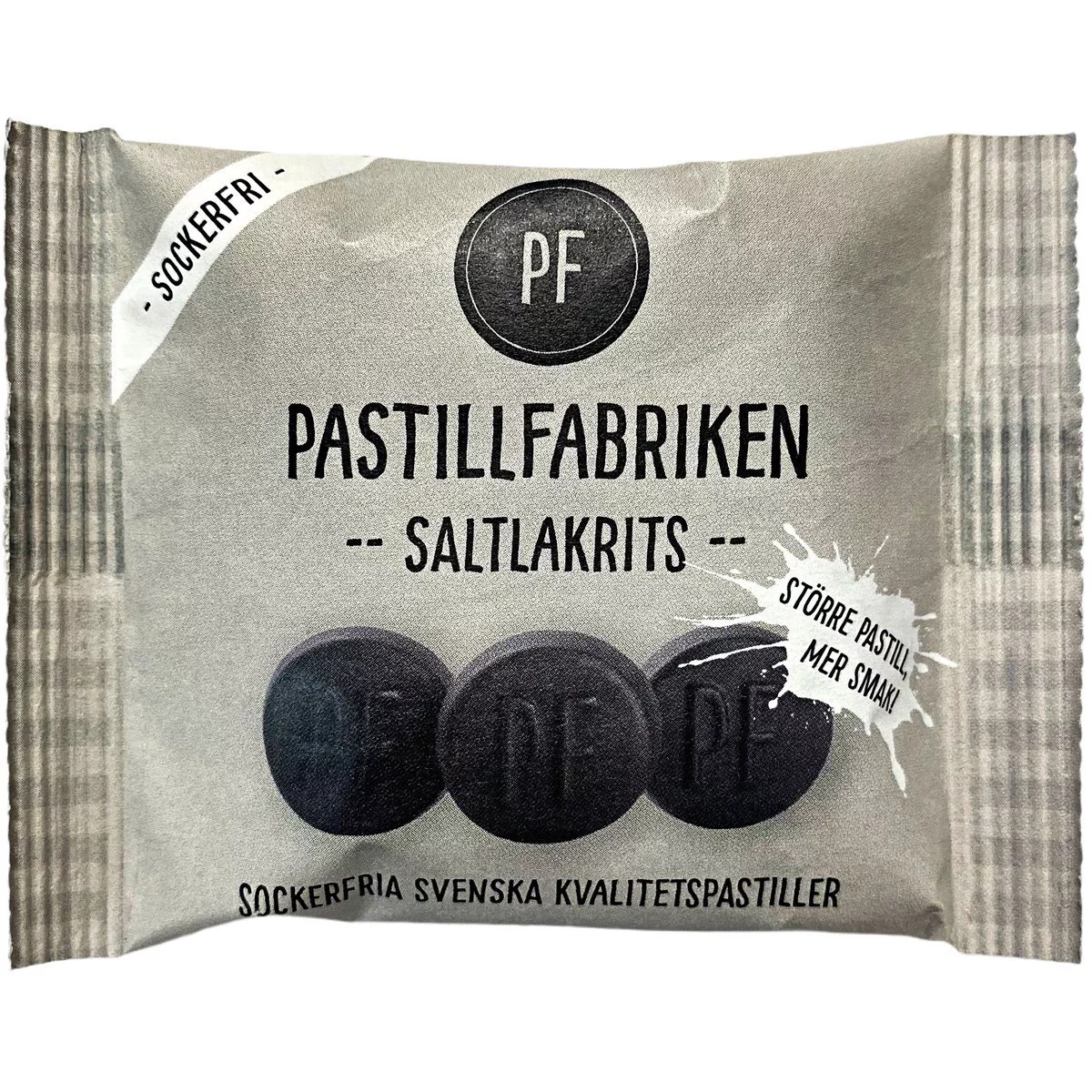 Pastillfabriken Saltlakrits - Salzlakritzpastillen (25g) 1
