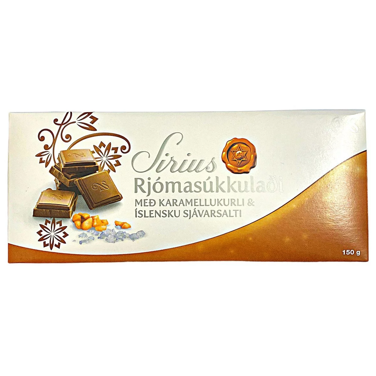Sirius Rjomasukkuladi Schokolade Karamell-Meersalz (150g) 1