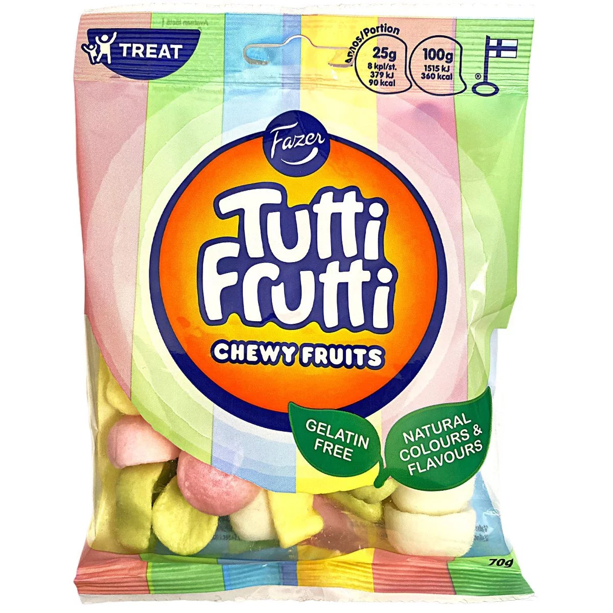 Fazer Tutti Frutti CHEWY FRUITS (80g) 1