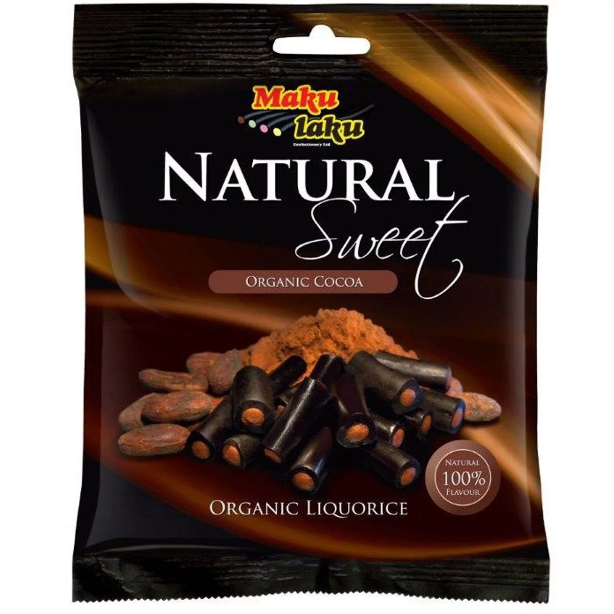 Makulaku Natural Sweet Cocoa / Kakao - Finnisches Organic-Lakritz (80g) 1