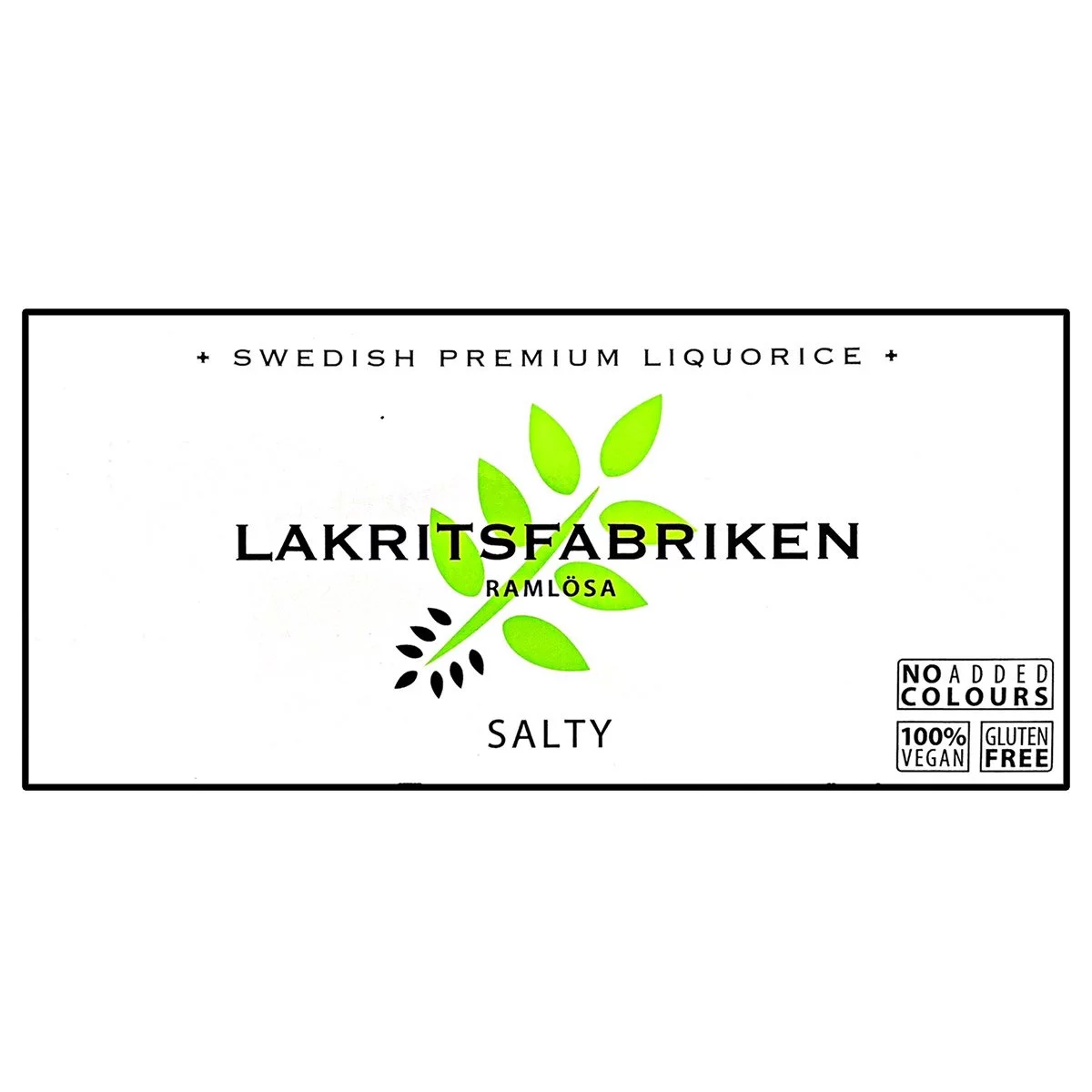Lakritsfabriken Lakritz salzig - Premium Liquorice Salty (40g) 1