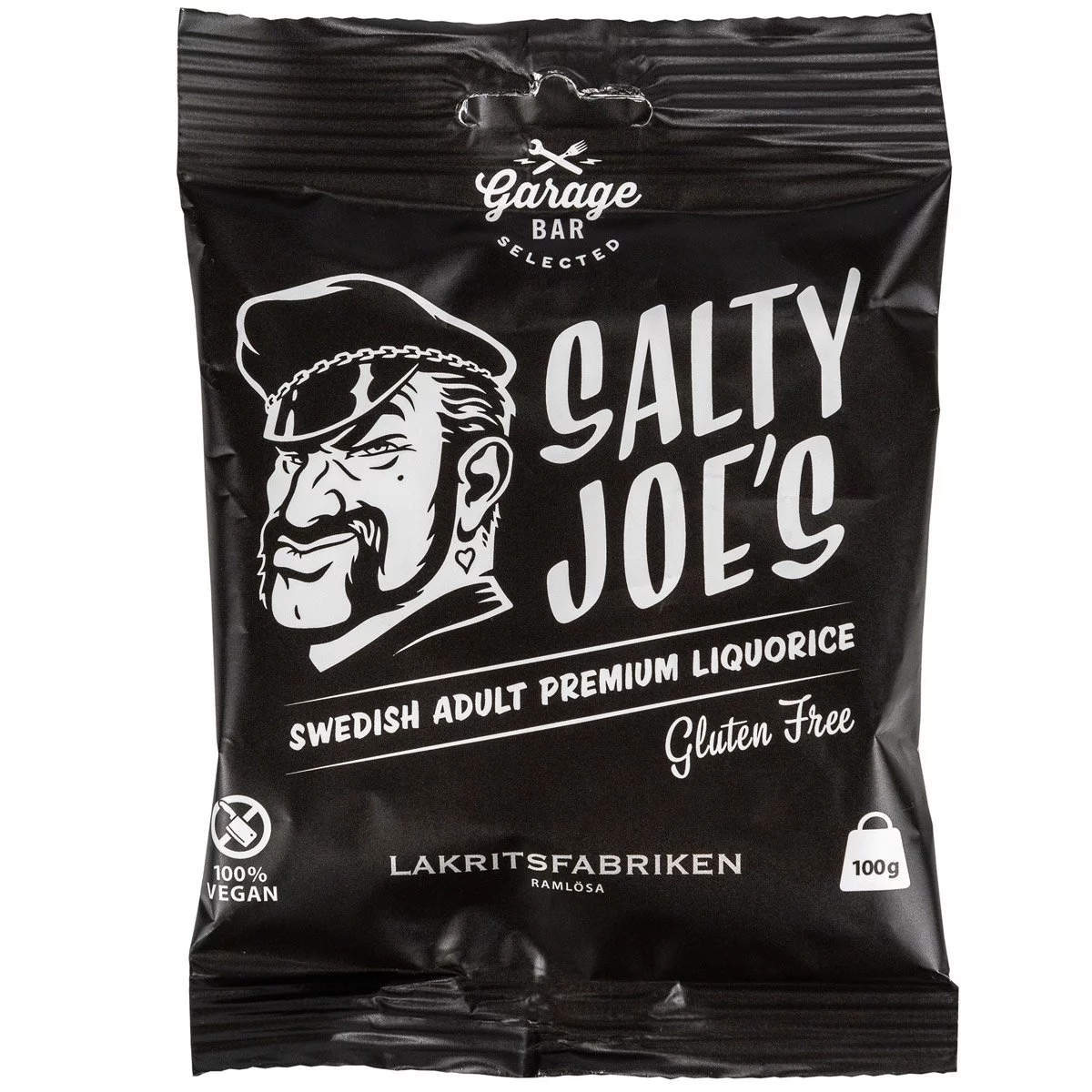 Lakritsfabriken Salty Joe's Lakritz / Vegan (100g) 1