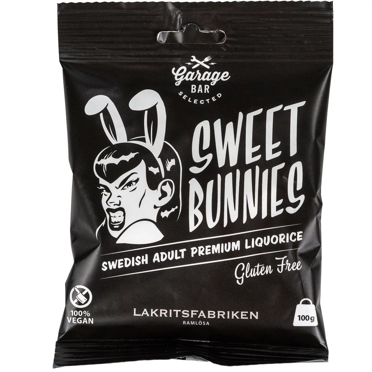 Lakritsfabriken Sweet Bunnies Lakritz / Vegan (100g) 1