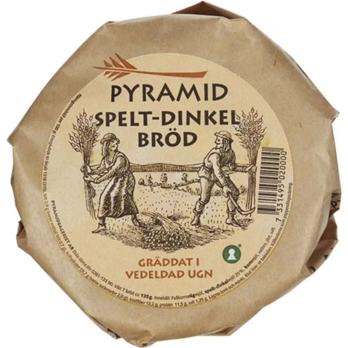 Pyramid Spelt-Dinkel Bröd / Dinkelknäckebrot (135g) 1