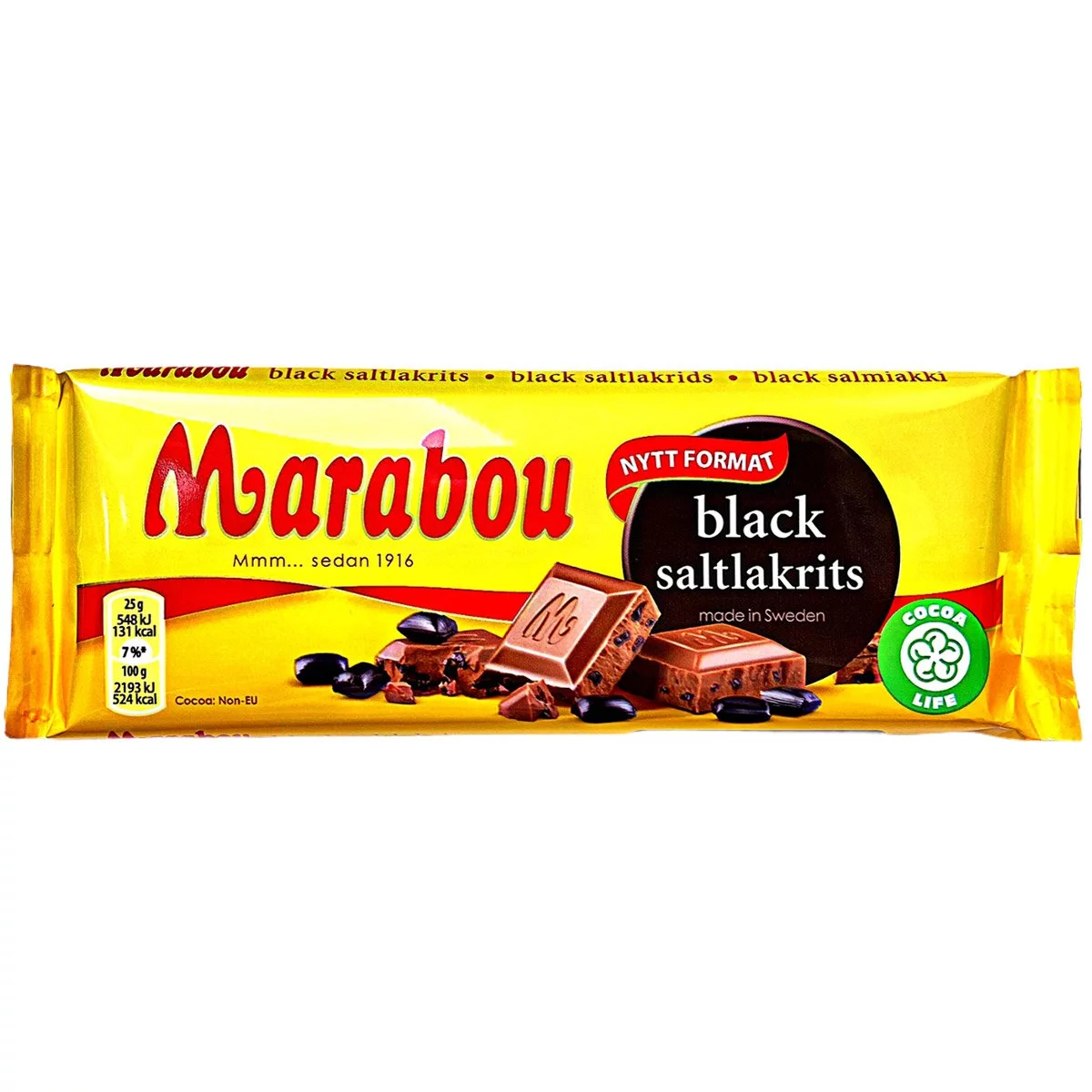 Marabou black saltlakrits (100g) 1