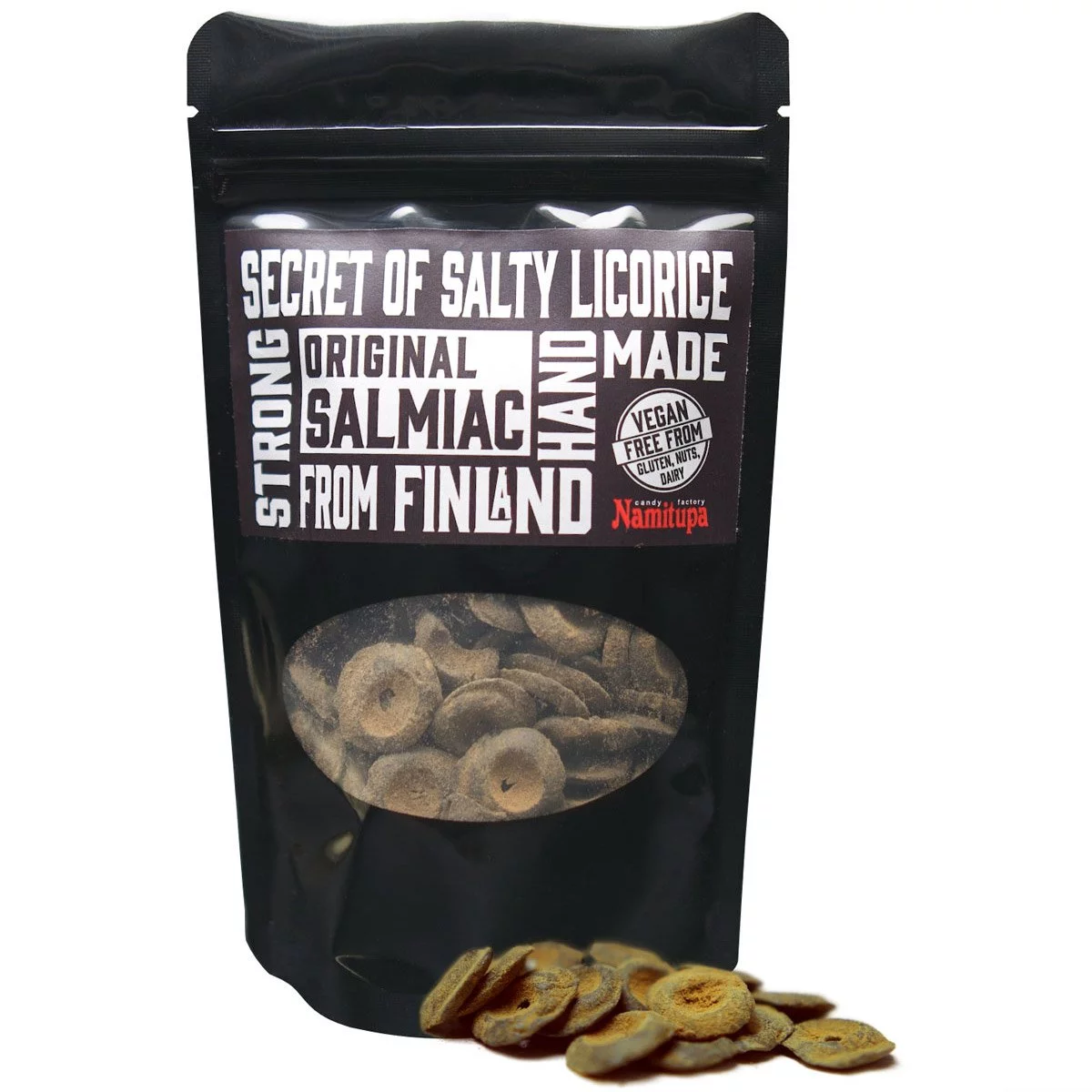 Namitupa Original Salmiac-Bonbons aus Finnland (100g) 1