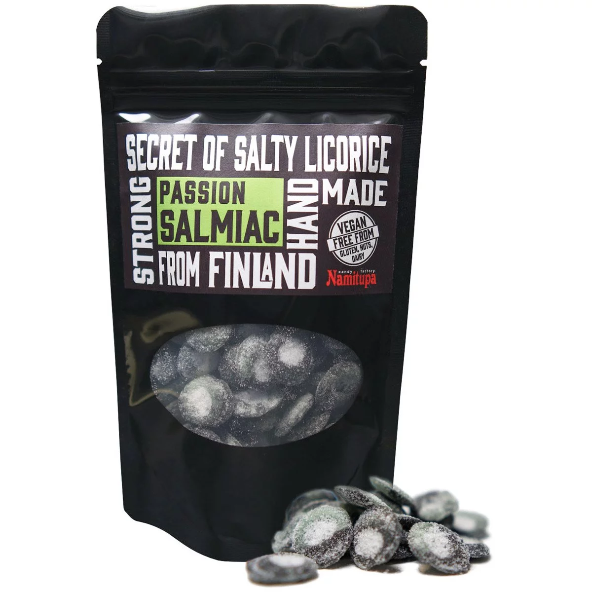 Namitupa Passion Salmiac-Bonbons aus Finnland - mit Passionsfrucht-Geschmack (100g) 1
