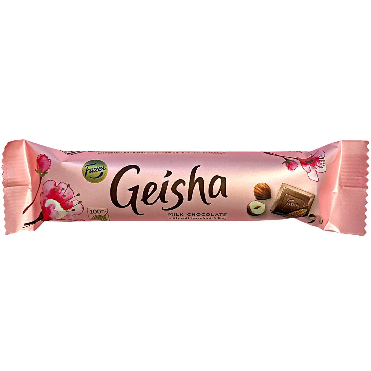 Fazer Geisha Milchschokolade mit Haselnuss-Füllung (37g) *SONDERPREIS wegen kurzer Haltbarkeit* 1