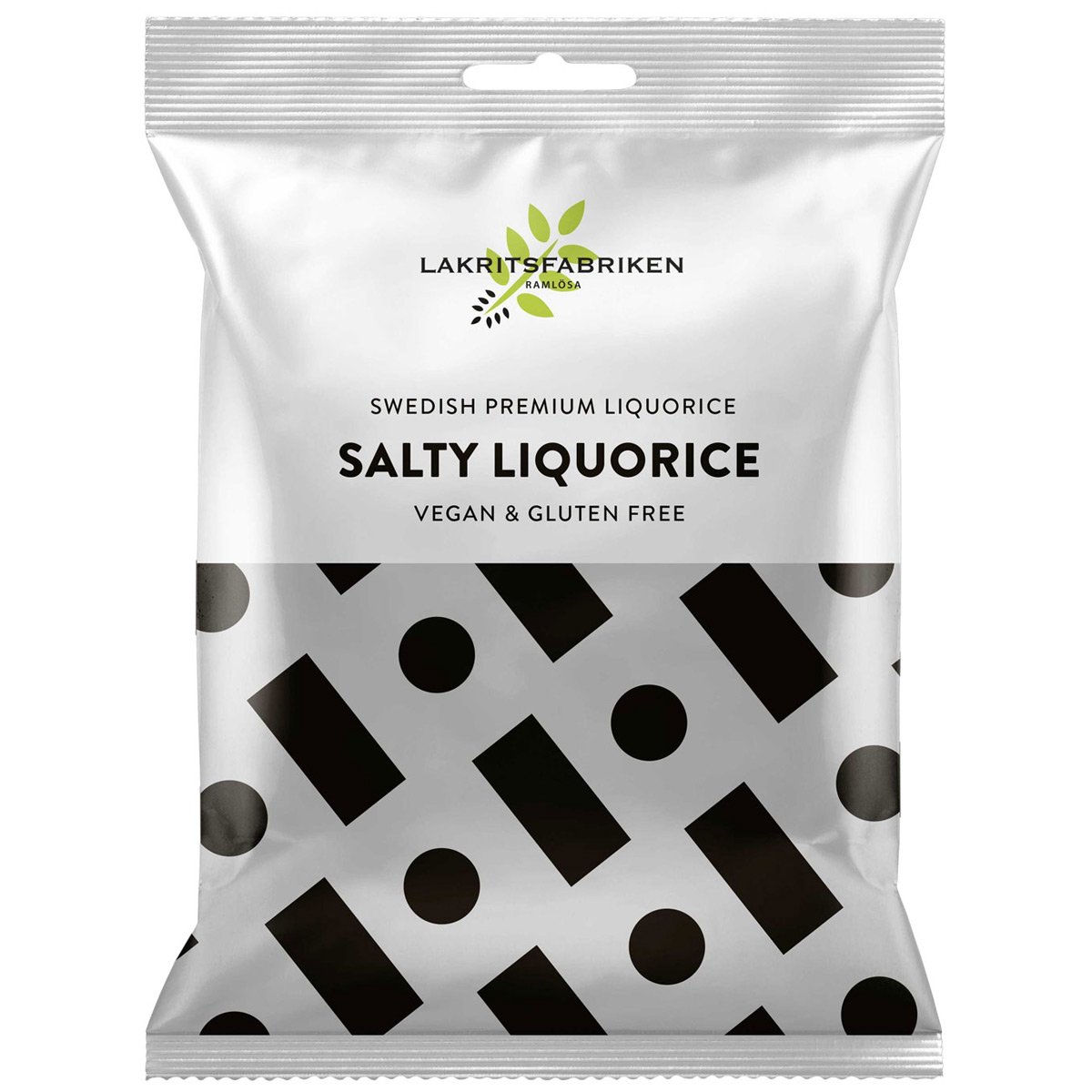 Lakritsfabriken Salty Liqourice - vegan & glutenfrei (100g) 1