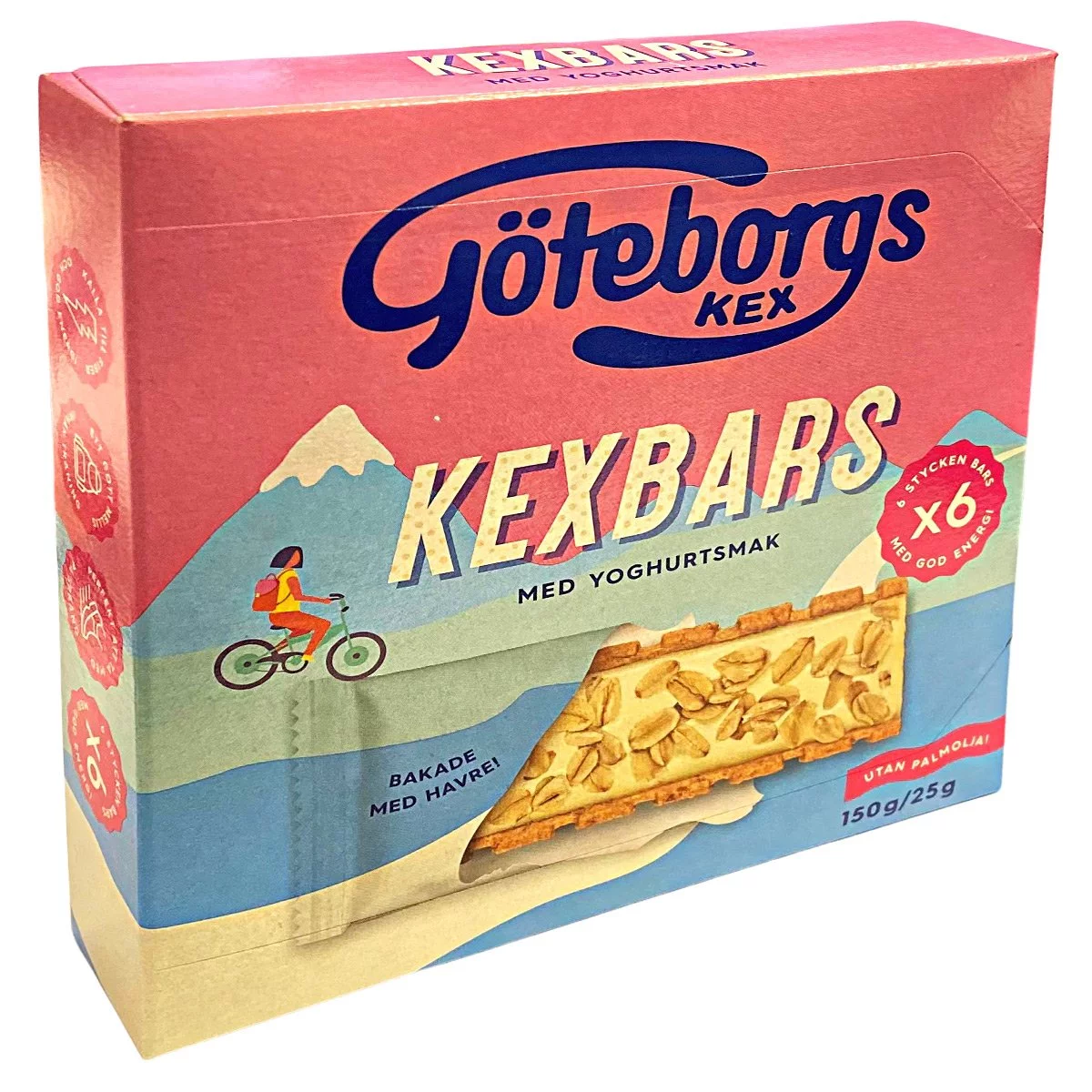 Göteborgs Kex Kexbars Yoghurt (6-Pack = 150g) 1