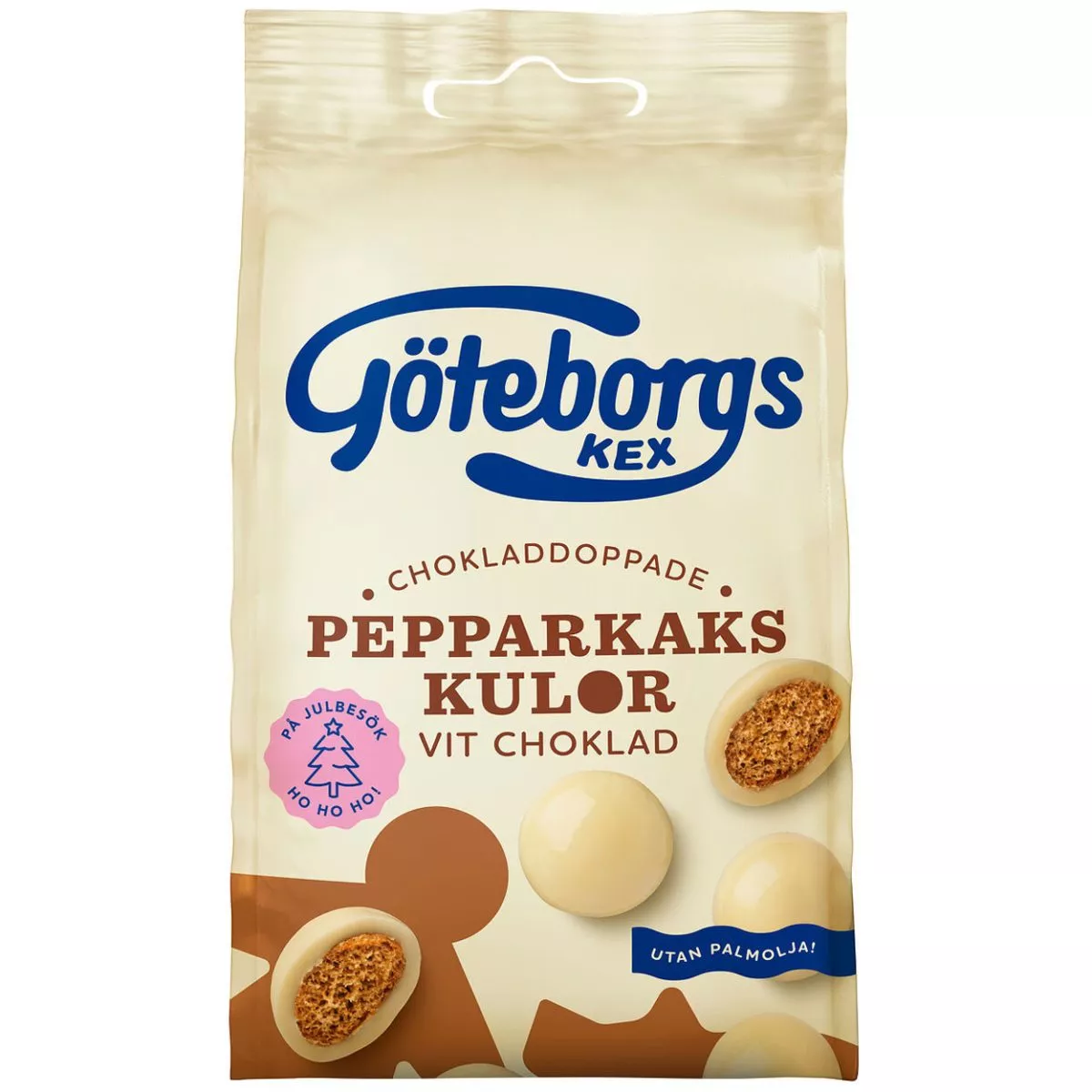 Göteborgs Kex Pepparkakskulor Vit Choklad (120g) 1