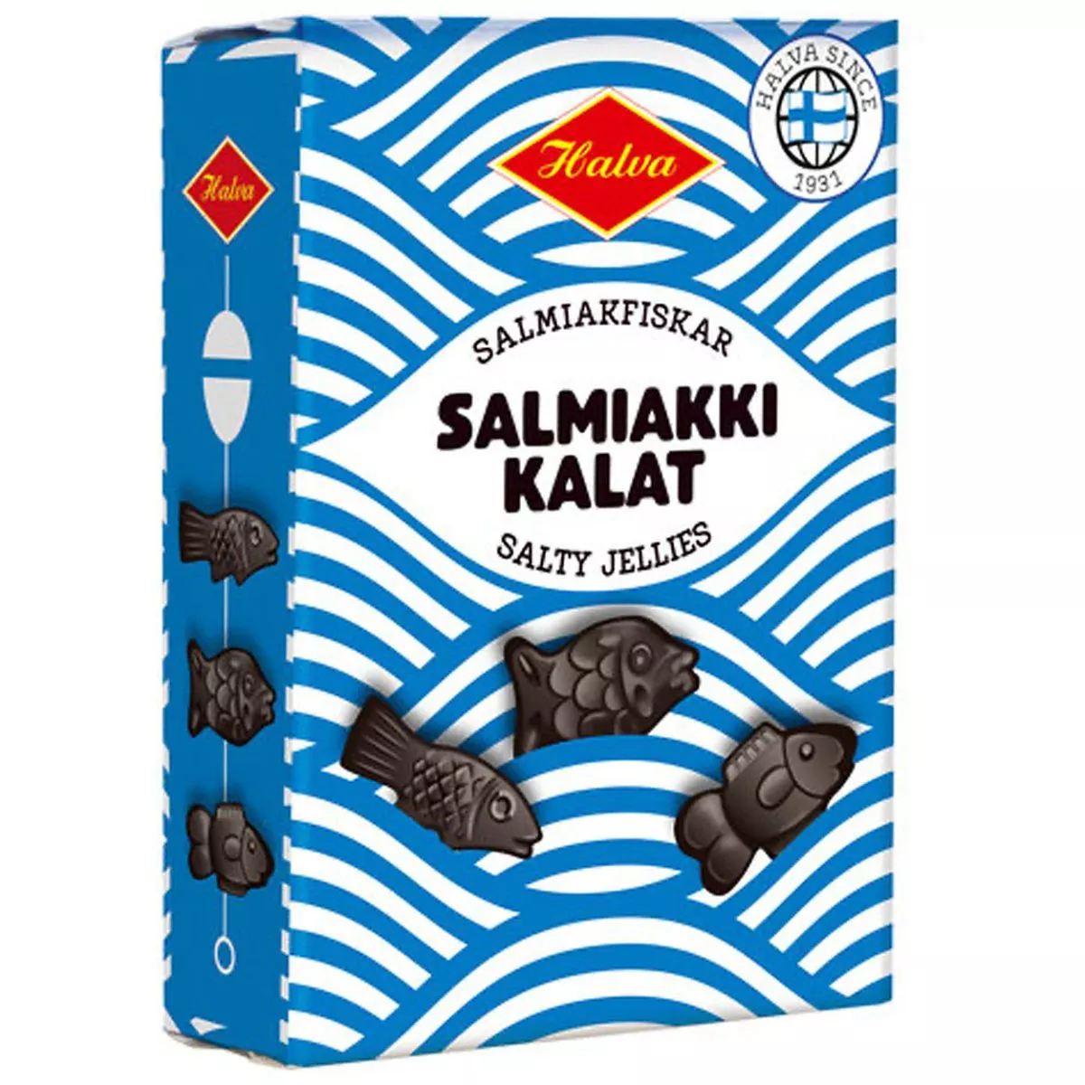 Halva Salmiakki Kalat Box - Salmiakfiskar (240g) 1