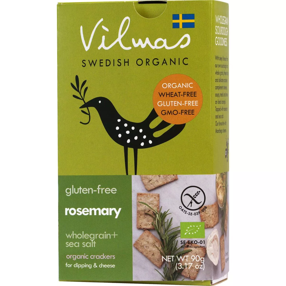 Vilmas Rosemary ORGANIC-Cracker, glutenfrei (90g) 1