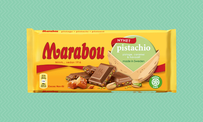 Neu auf dem Markt von Marabou - Schokolade mit dem Geschmack von Pistazien, Karamell und Meersalz 1