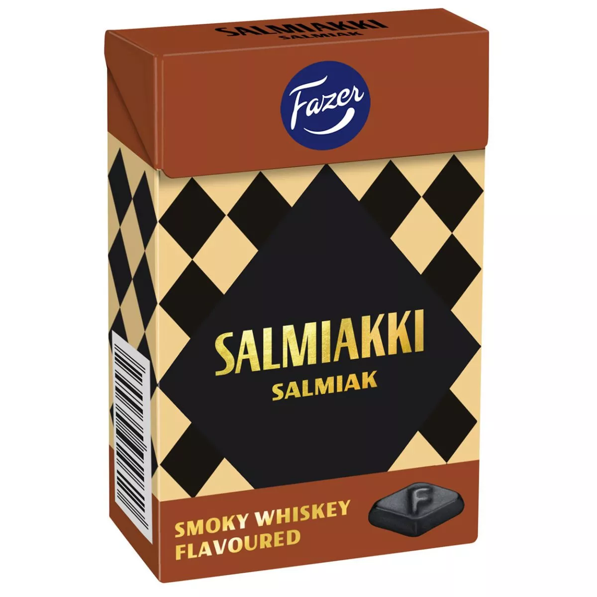 Fazer Salmiakki Smoky Whiskey Flavoured (70g) 1