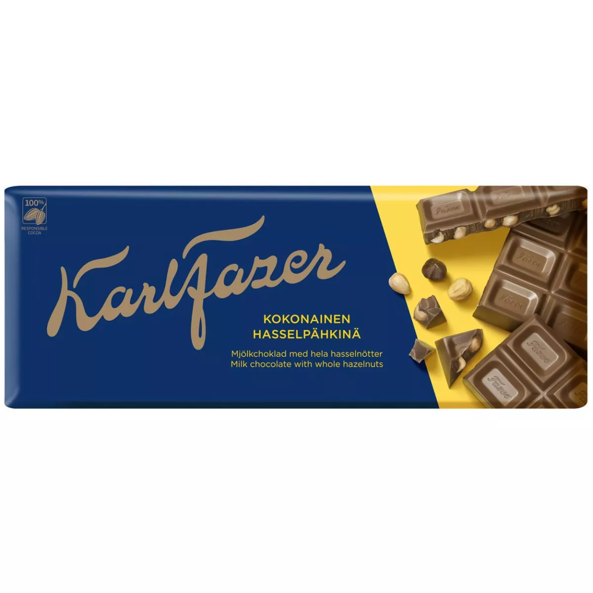 Karl Fazer Milk Chocolate Whole hazelnuts (200g) 1