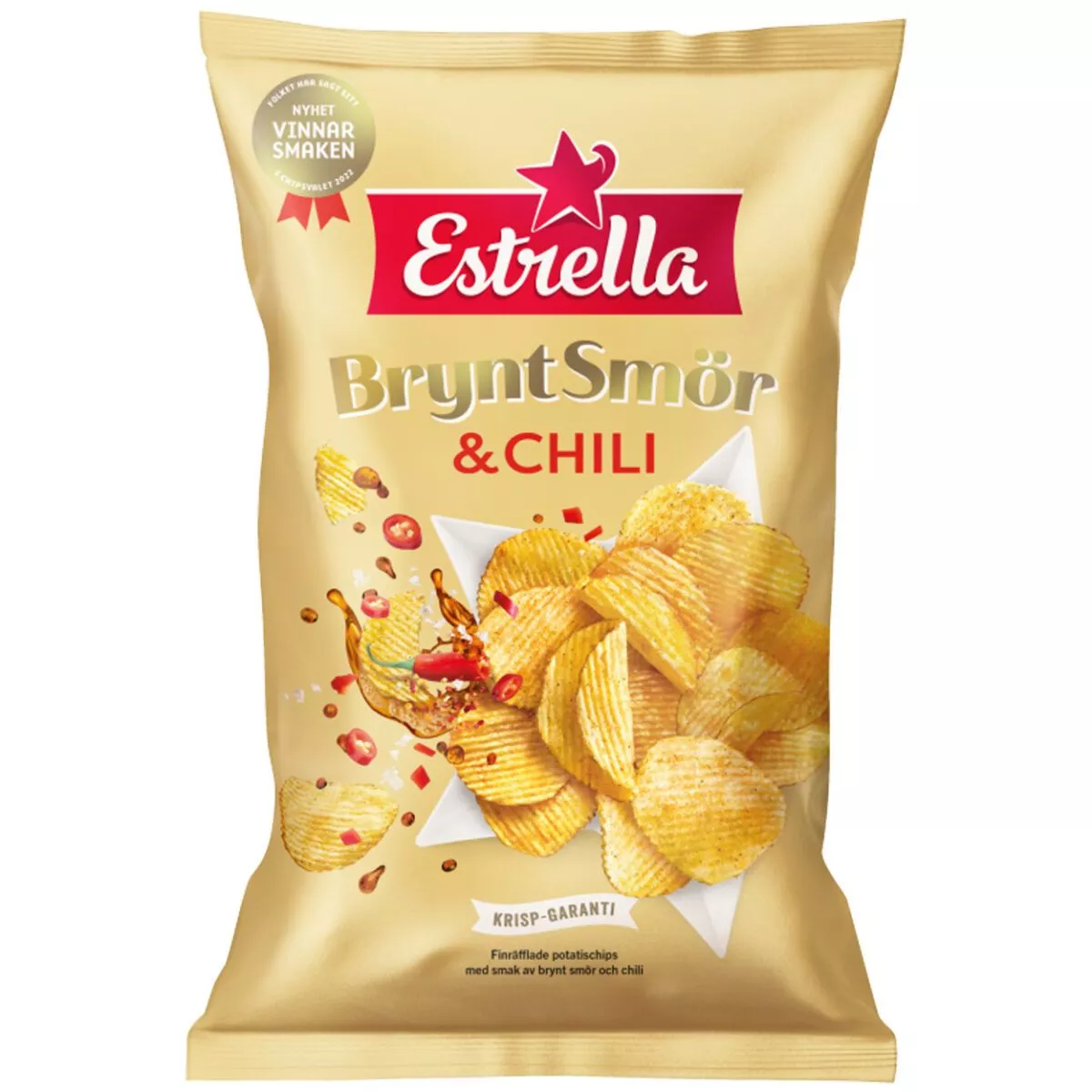 Estrella Brynt Smör & Chili - Butter & Chilli Chips (175g) 1