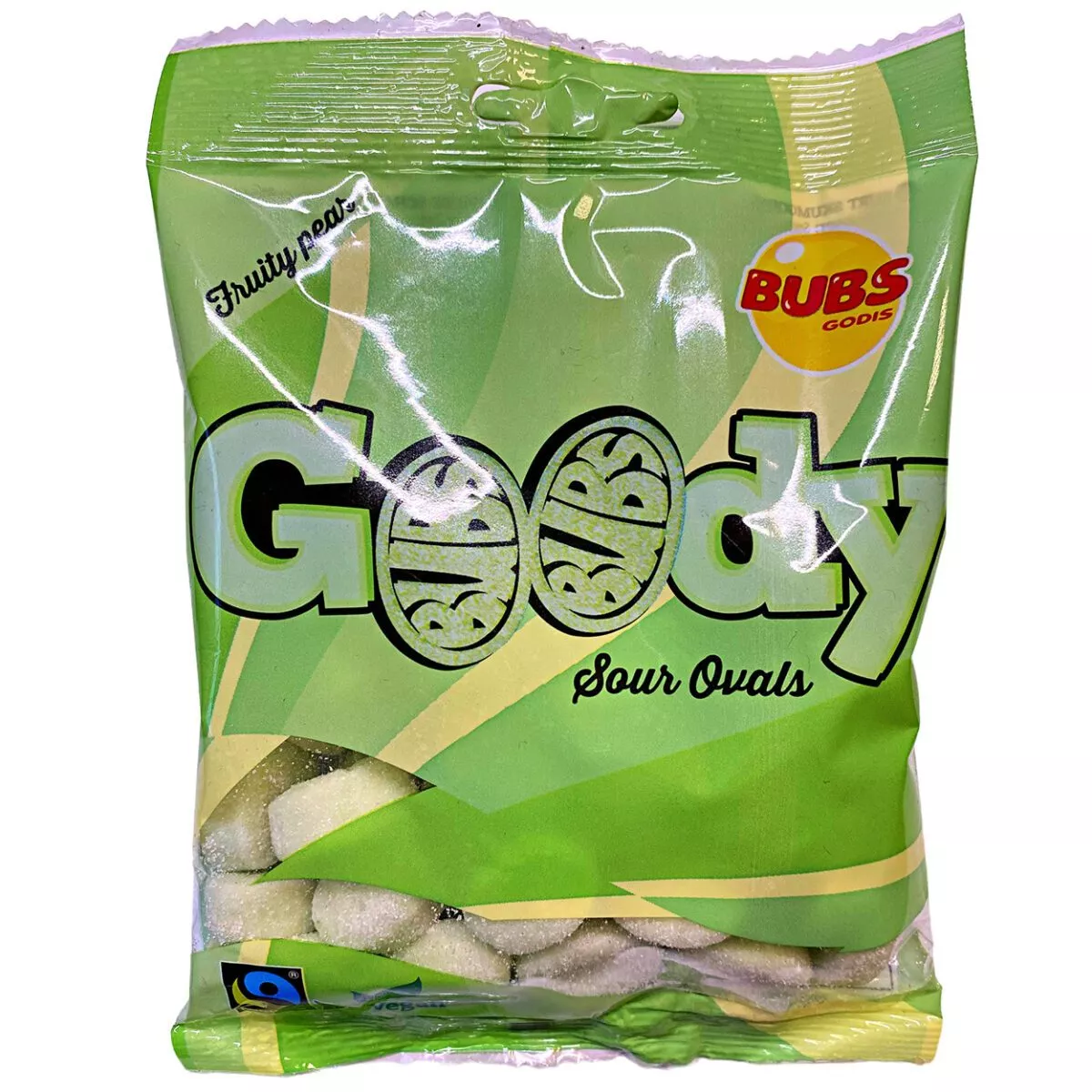 Bubs Goody Sour Ovals Fuity Pear - Birne (90g) 1