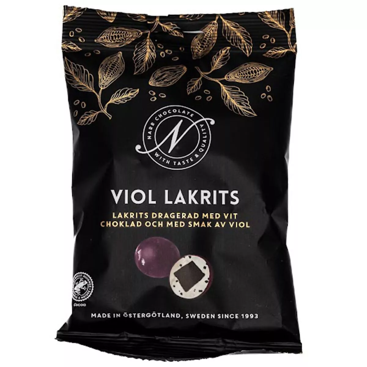 Narr Viol Lakrits - Veilchenlakritz mit weißer Schokolade (120g) 1