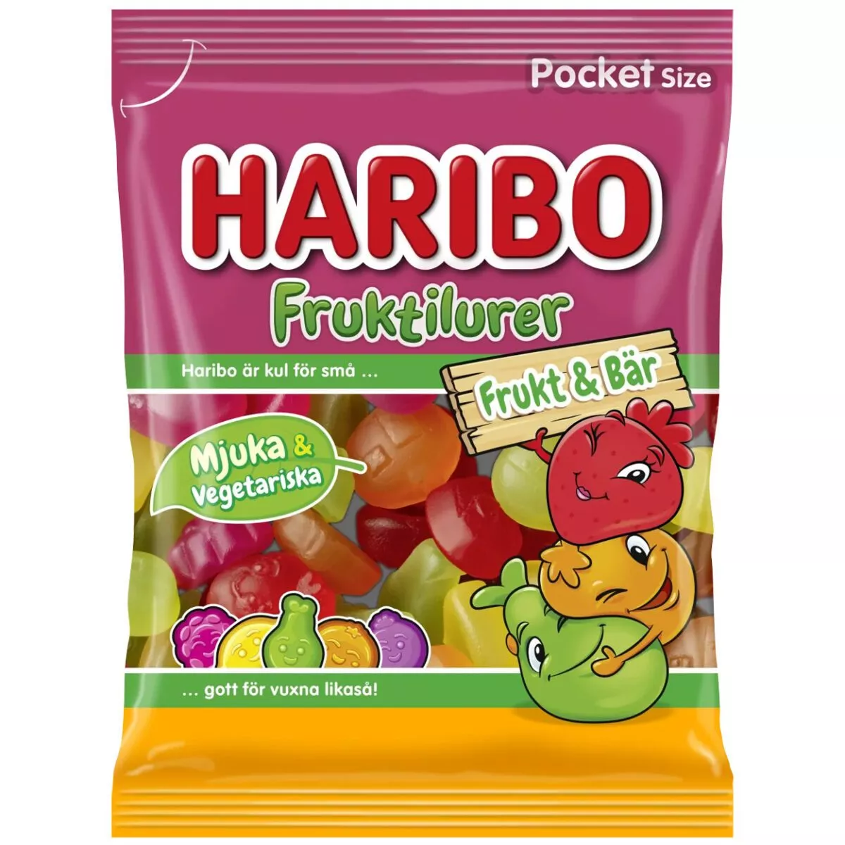 Haribo Fruktilurer Frukt&Bär (80g) 1