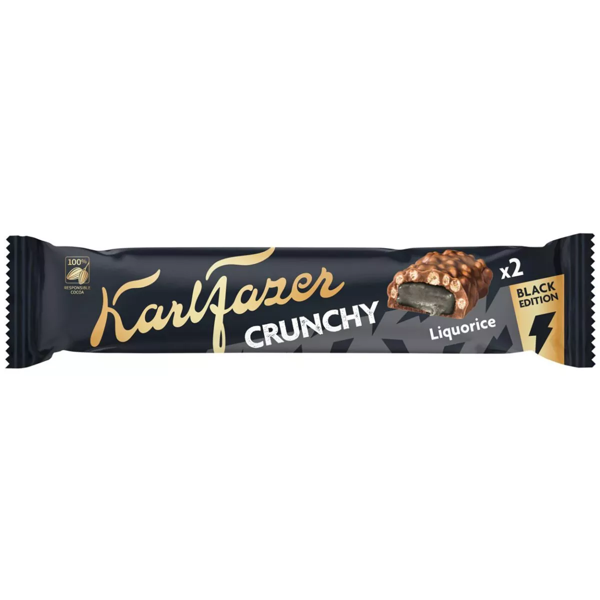 Karl Fazer Crunchy Black Edition (55g) 1