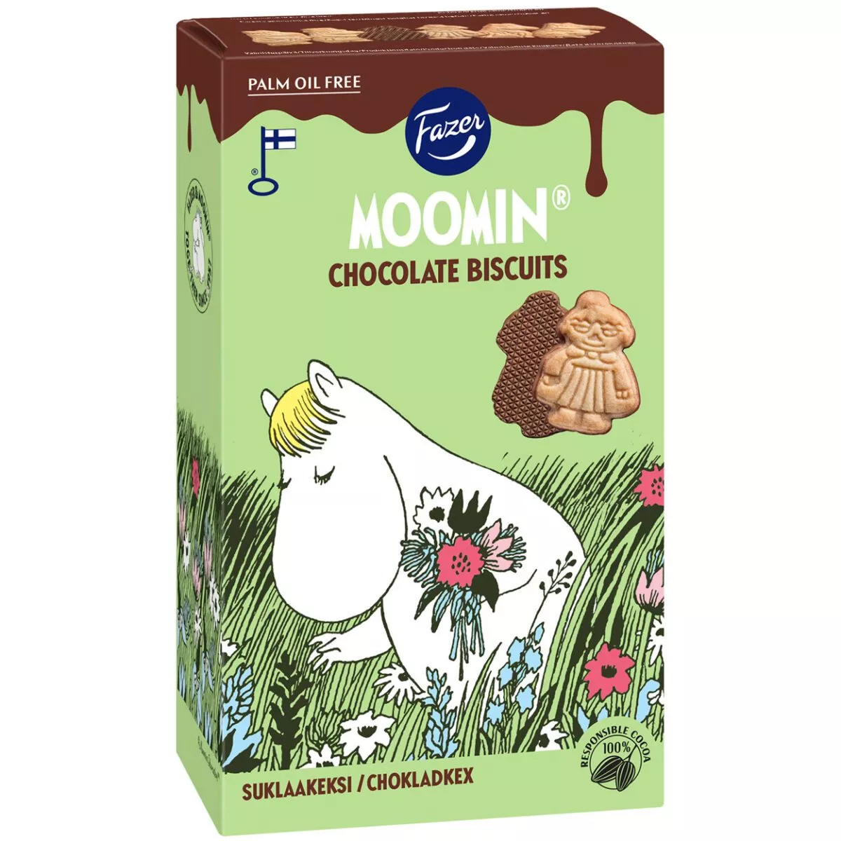Fazer Moomin Schokoladen-Kekse - Chocolate Biscuits (175g) 1