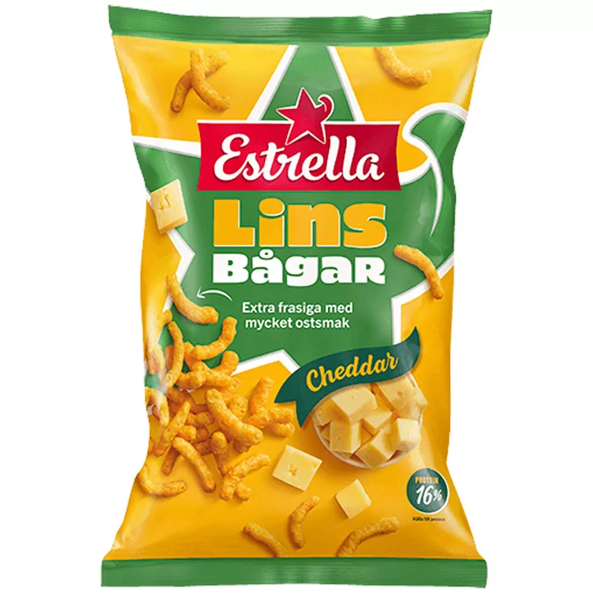 Estrella Lins Bågar Cheddar (150g) 1