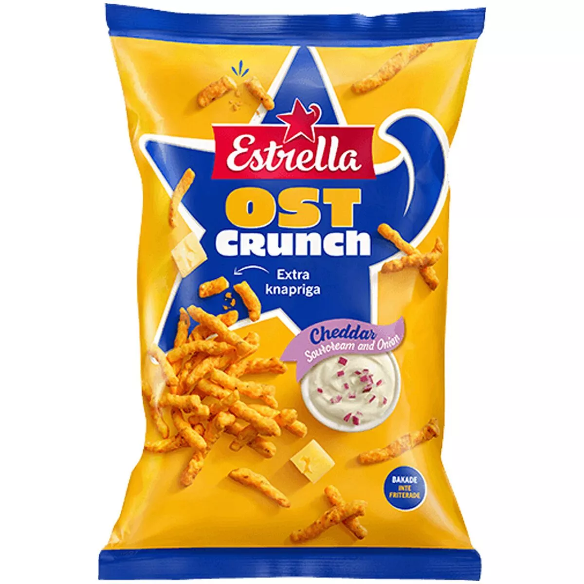 Estrella Ost Crunch Cheddar Sourcream & Onion (200g) 1